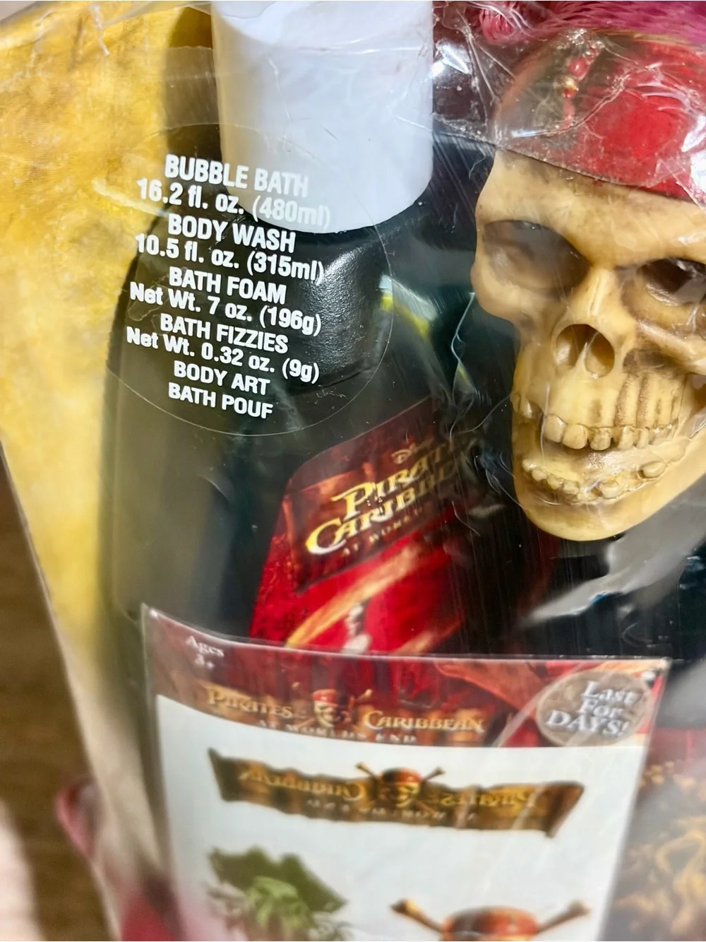 Disney’s Pirate of the Caribbean Pirate’s Bounty Bath set